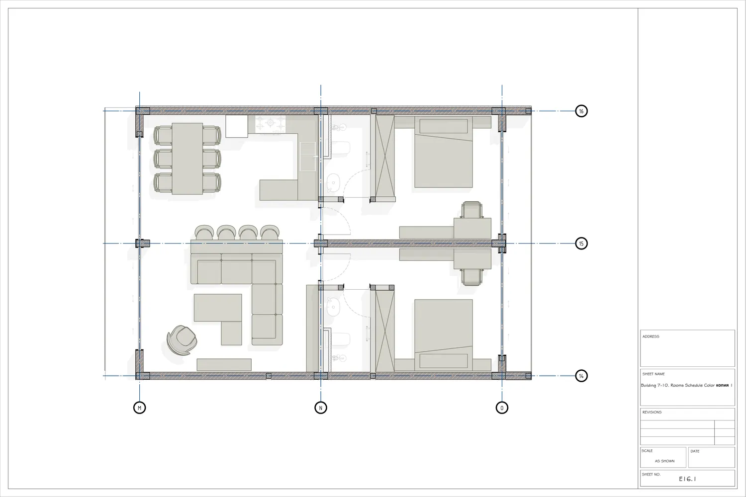 Планировка вилла 140 м²